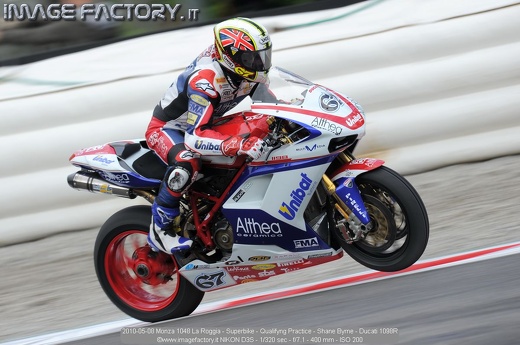 2010-05-08 Monza 1048 La Roggia - Superbike - Qualifyng Practice - Shane Byrne - Ducati 1098R